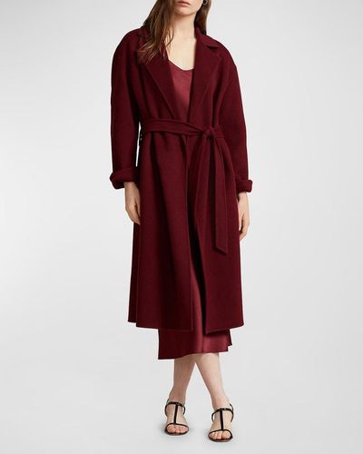 Polo Ralph Lauren Wool-blend Wrap Coat - Red