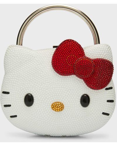 Judith Leiber X Sanrio Hello Kitty Crystal Top-handle Bag - White