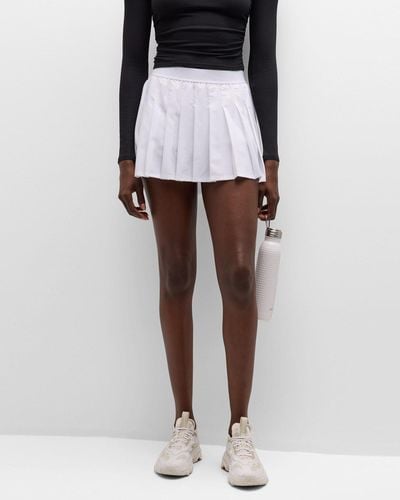 Alo Yoga Varsity Tennis Mini Skirt - White