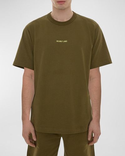 Helmut Lang Outer Space Logo T-Shirt - Green