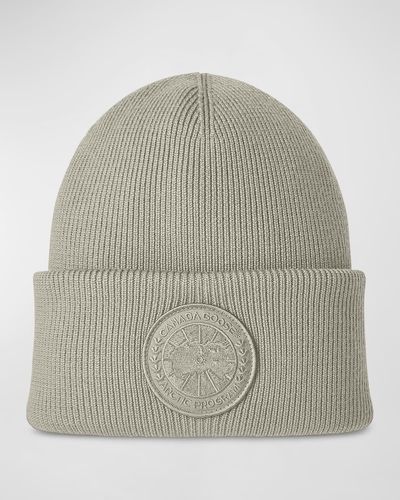 Canada Goose Arctic Toque Wool Knit Beanie - Gray