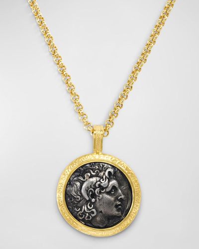 Jorge Adeler 18K Alexander The Great Coin Pendant - Metallic