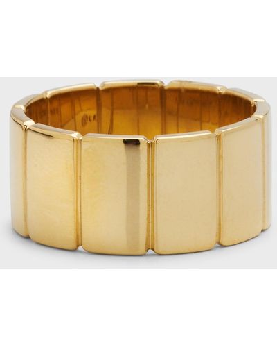 Lana Jewelry 14k Yellow Gold Wide Tag Ring - Metallic