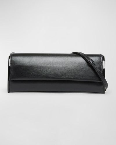 Benedetta Bruzziches Kate Flap Leather Shoulder Bag - Black