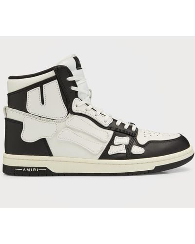 Amiri Skel-Top Hi Leather Bones High-Top Sneakers - Multicolor