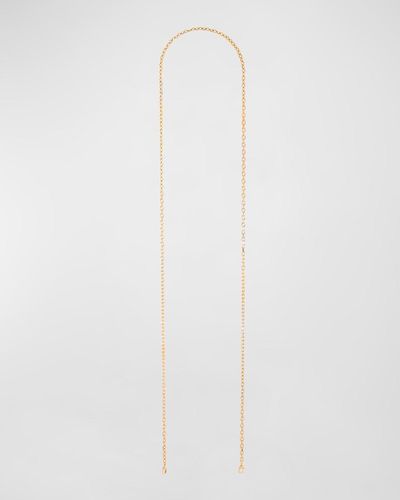 Judith Leiber Brass Chain Crossbody Strap - White
