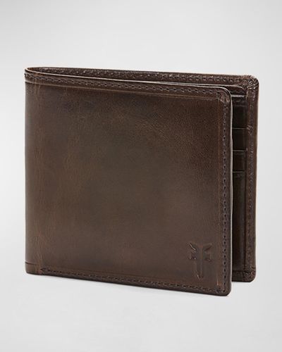 Frye Logan Leather Bi-fold Wallet - Brown