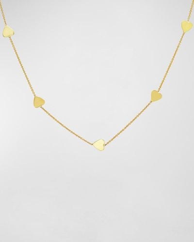 Jennifer Meyer 18k Yellow Gold Hearts By The Inch Necklace - Metallic