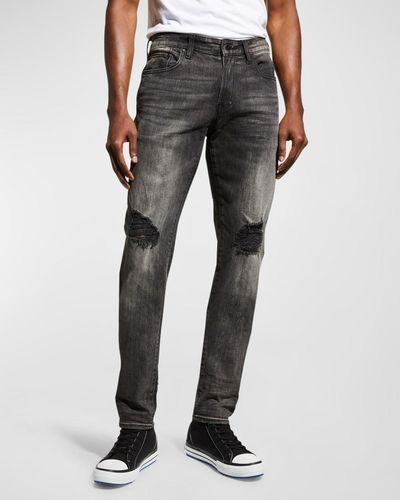 PRPS Faded Distressed Jeans - Gray