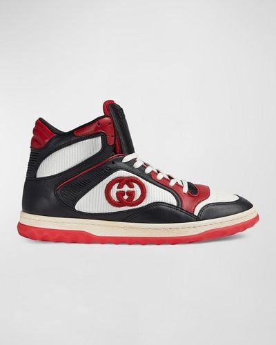 Gucci Mac 80 Embroidered High-Top Sneakers
