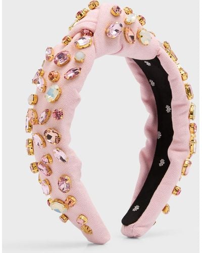 Lele Sadoughi Glittering Knotted Headband - Pink