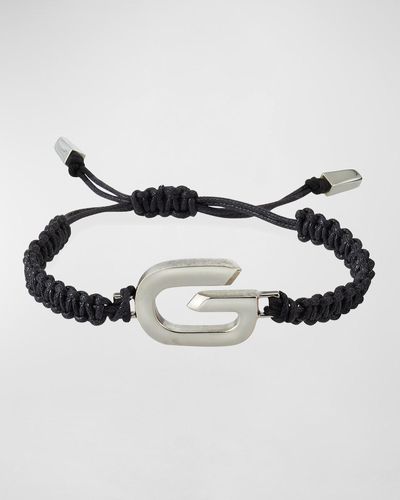 Givenchy G-Link Braided Cord Bracelet - Metallic