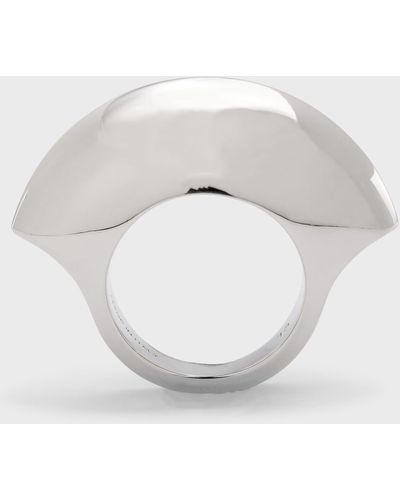 Alexander McQueen Antiqued Eyelet Ring - White