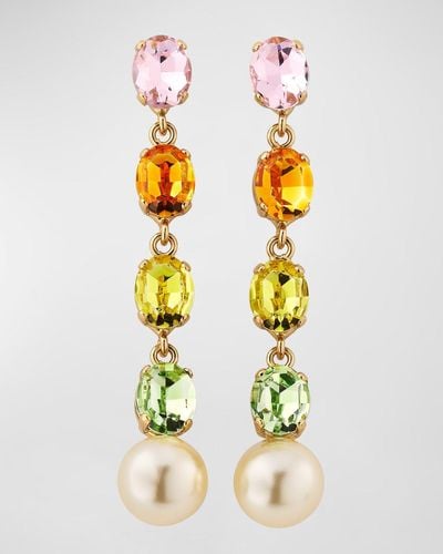 Rebekah Price Poise Aurora Crystal Long Earrings - Multicolor