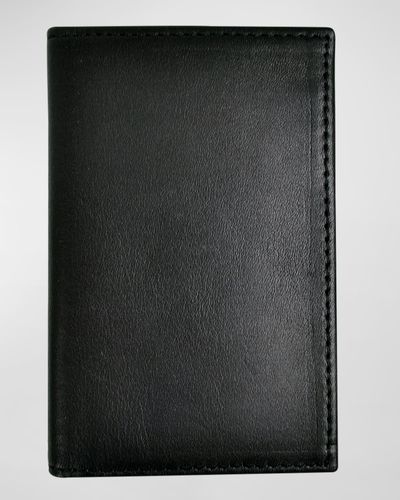 ROYCE New York Personalized Leather Rfid-blocking Card Holder - Black