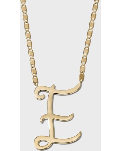 Lana Jewelry 14k Malibu Initial Necklace - Metallic