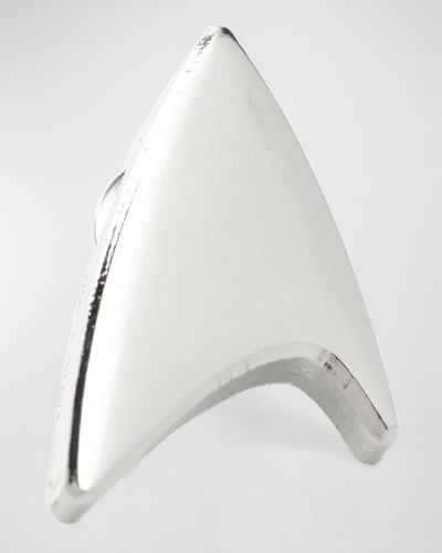Cufflinks Inc. Star Trek Delta Shield Lapel Pin - White