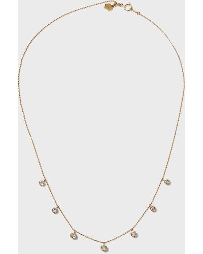 Graziela Gems Medium Floating Diamond Necklace - White