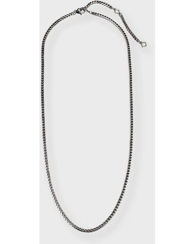 Armenta Sterling Snake Chain Necklace; 26"L - Blue