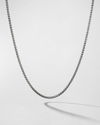 David Yurman 1.7Mm Box Chain Necklace - White