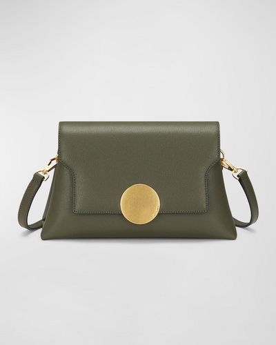 orYANY Lottie Flap Leather Crossbody Bag - Green