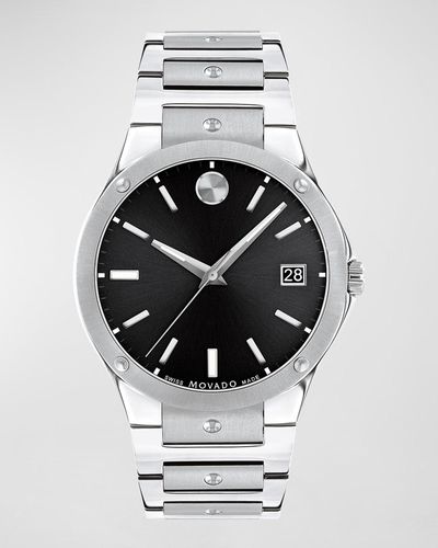 Movado 41mm Se Stainless Steel Bracelet Watch - Gray