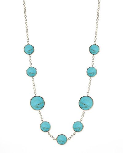 Ippolita Multi Stone Necklace In 18k Gold - Blue