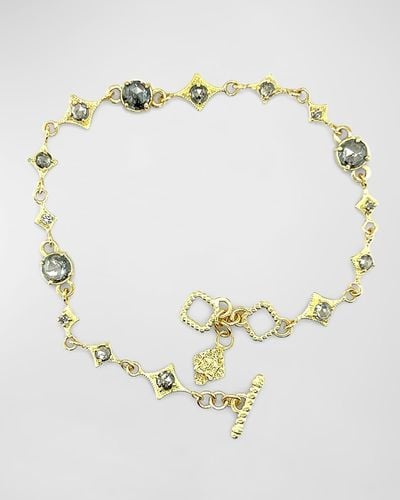 Armenta 18k Yellow Gold Gray Diamond Chain Bracelet - Metallic