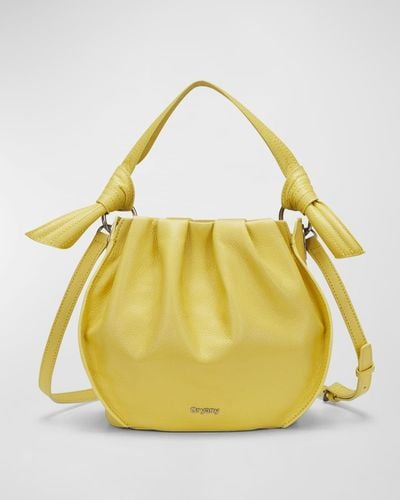 orYANY Selena Leather Bucket Bag - Yellow