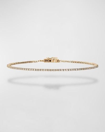 Lana Jewelry Skinny Diamond Tennis Bracelet, 6"l - Yellow