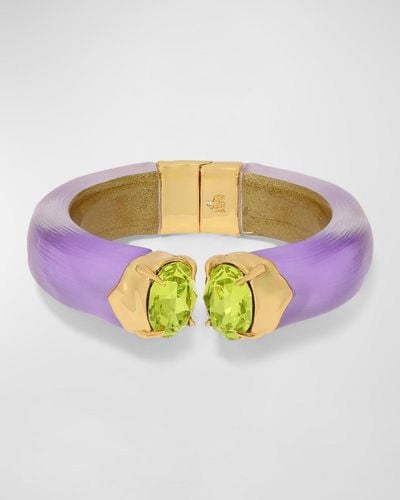 Alexis Bonbon Crystal Lucite Hinge Bracelet - Multicolor