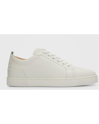 Christian Louboutin Louis Junior Leather Sole Sneakers - Natural