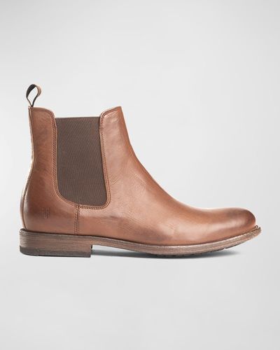 Frye Tyler Leather Chelsea Boots - Brown