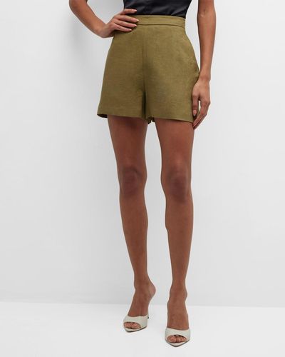 In the mood for love Destiny Linen Shorts - Green