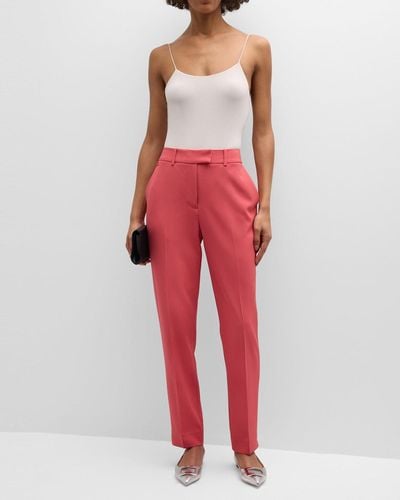 Elie Tahari The Stella Cropped High-rise Tapered Pants