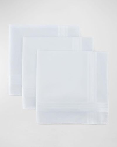 Neiman Marcus Set Of Three Handkerchiefs - White
