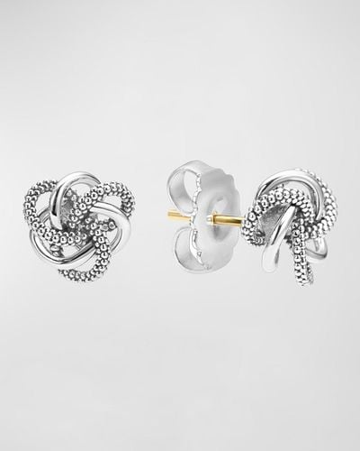 Lagos Sterling Love Knot Earrings - Metallic