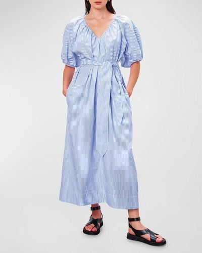Mara Hoffman Alora Striped Maxi Dress - Blue