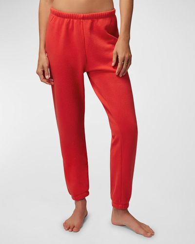 Spiritual Gangster Heart Luna Sweatpants - Red