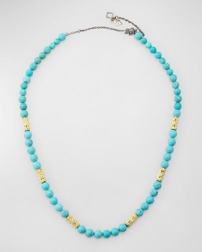 Armenta Beaded Necklace, 16-20"L - Blue