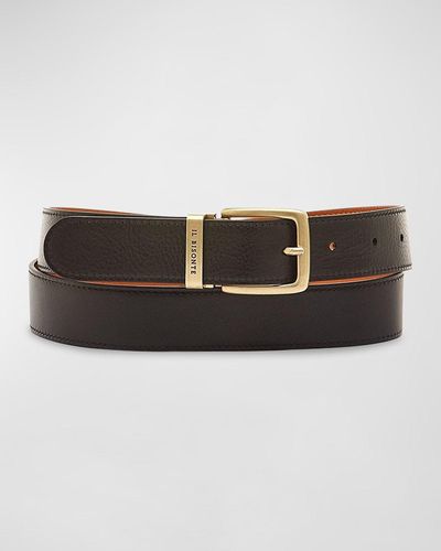 Il Bisonte Esperia Reversible Leather Belt - Multicolor