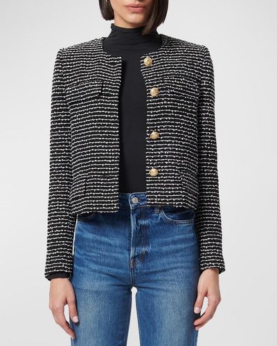Cami NYC Rula Cropped Tweed Jacket - Black