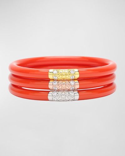 BuDhaGirl Three Kings All Weather Bangles - Red