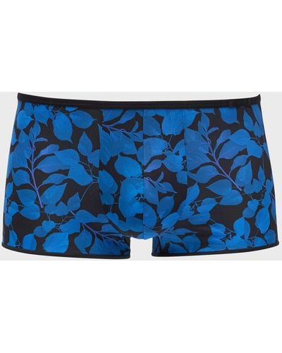 Hom Quentin Printed Trunks - Blue