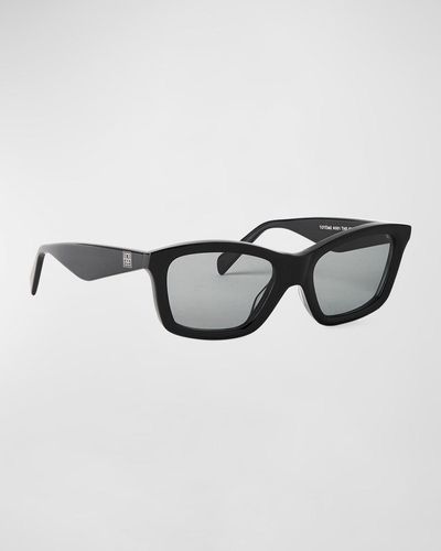 Totême The Classics Square Acetate Sunglasses - Black