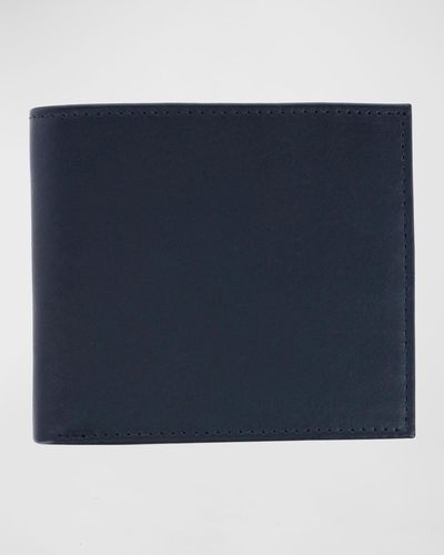 Trafalgar Sergio Leather Bifold Wallet - Blue