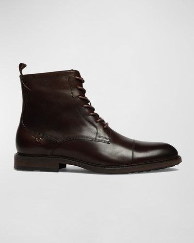 Rodd & Gunn Drury Leather Military Boots - Black