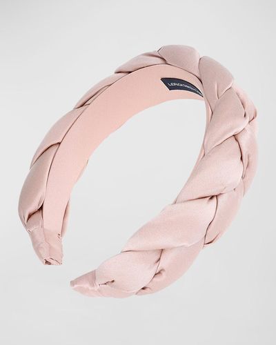 L. Erickson Chunky Braided Headband - Pink