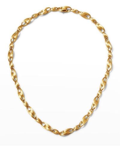 Marco Bicego Lucia 18k Gold Interlock Chain Necklace, 17"l - Metallic