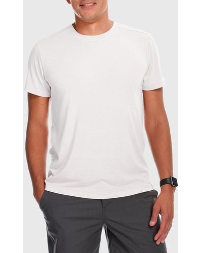 Fisher + Baker Mission Solid Performance T-Shirt - White